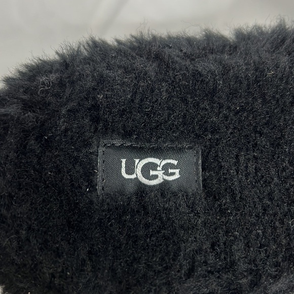 NWOT UGG Fluffita Clear Platform Slippers Sandals shoes in Black - Picture 4 of 9